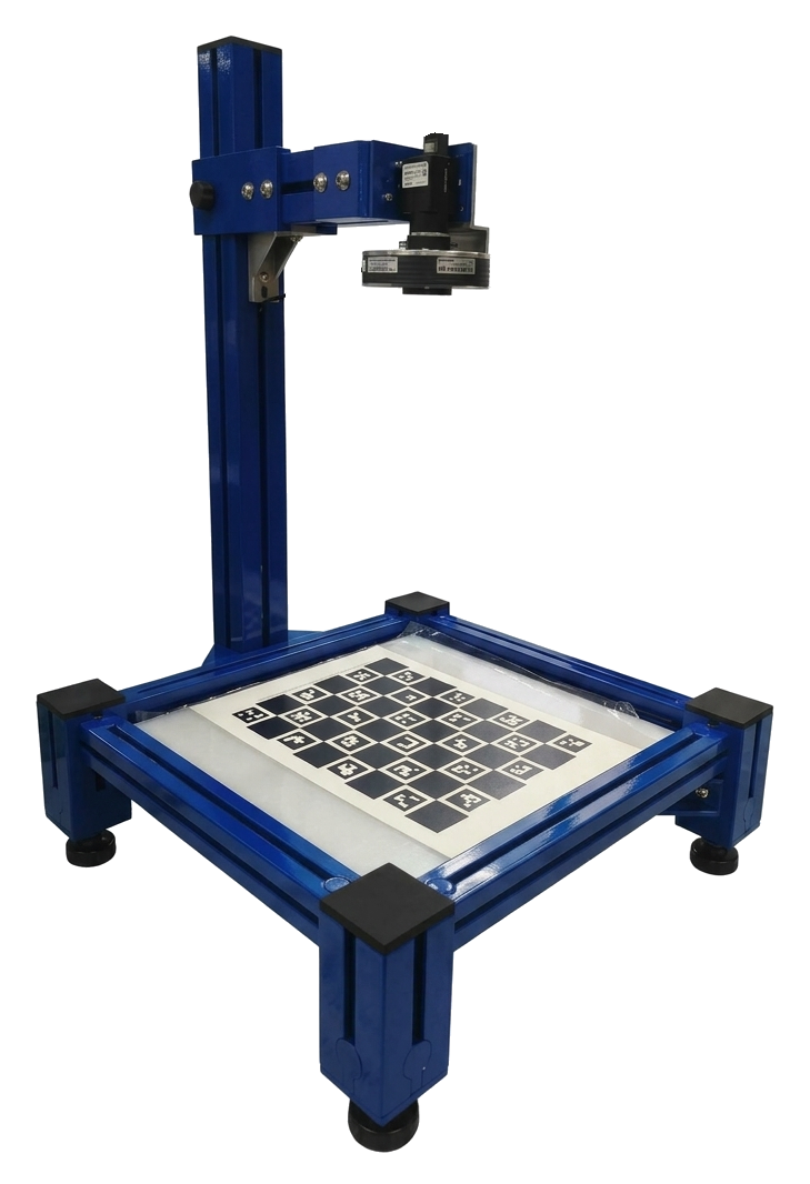 ChArUco calibration board on the OmniDimension stage